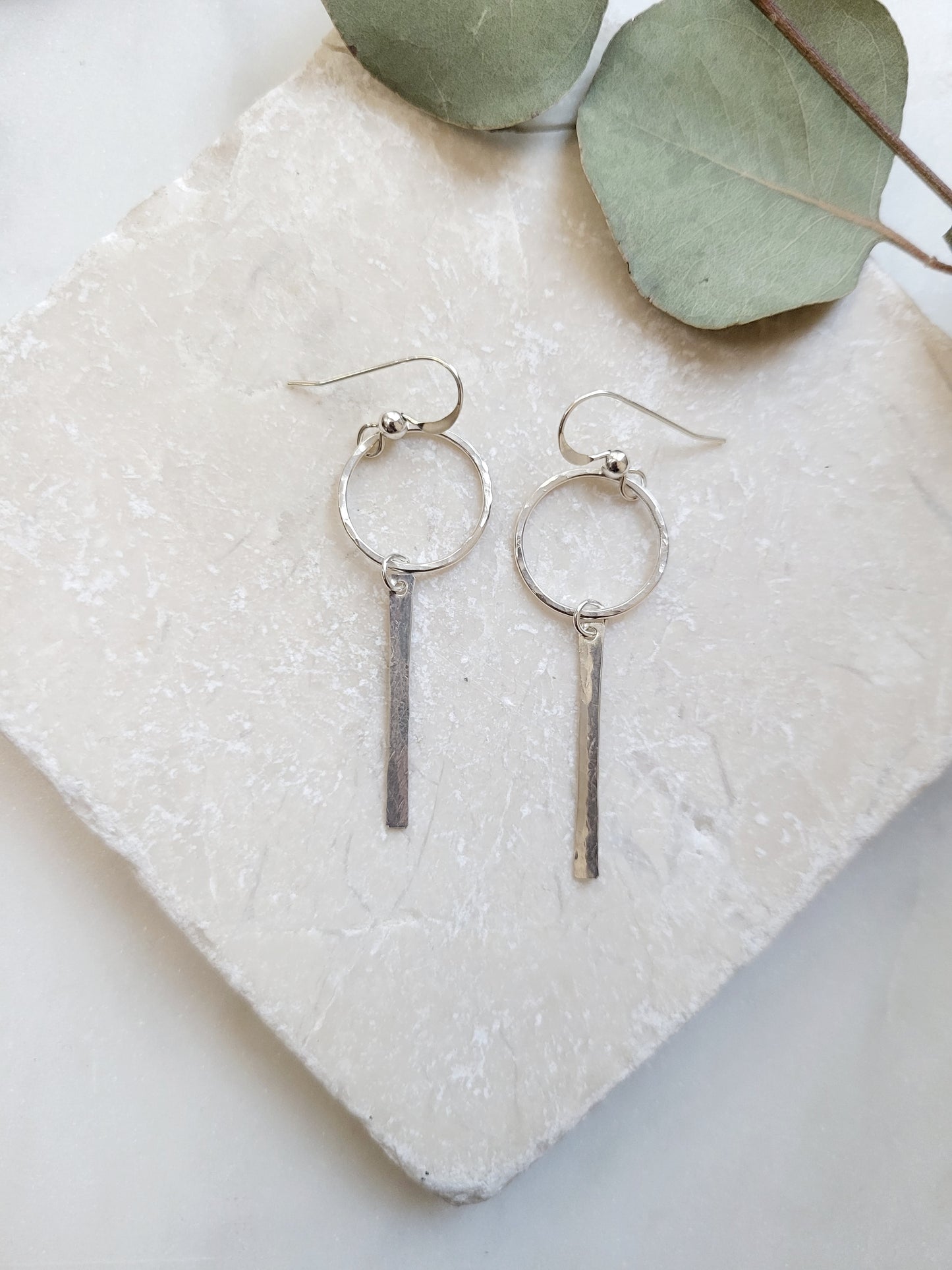Bar Circle Earrings