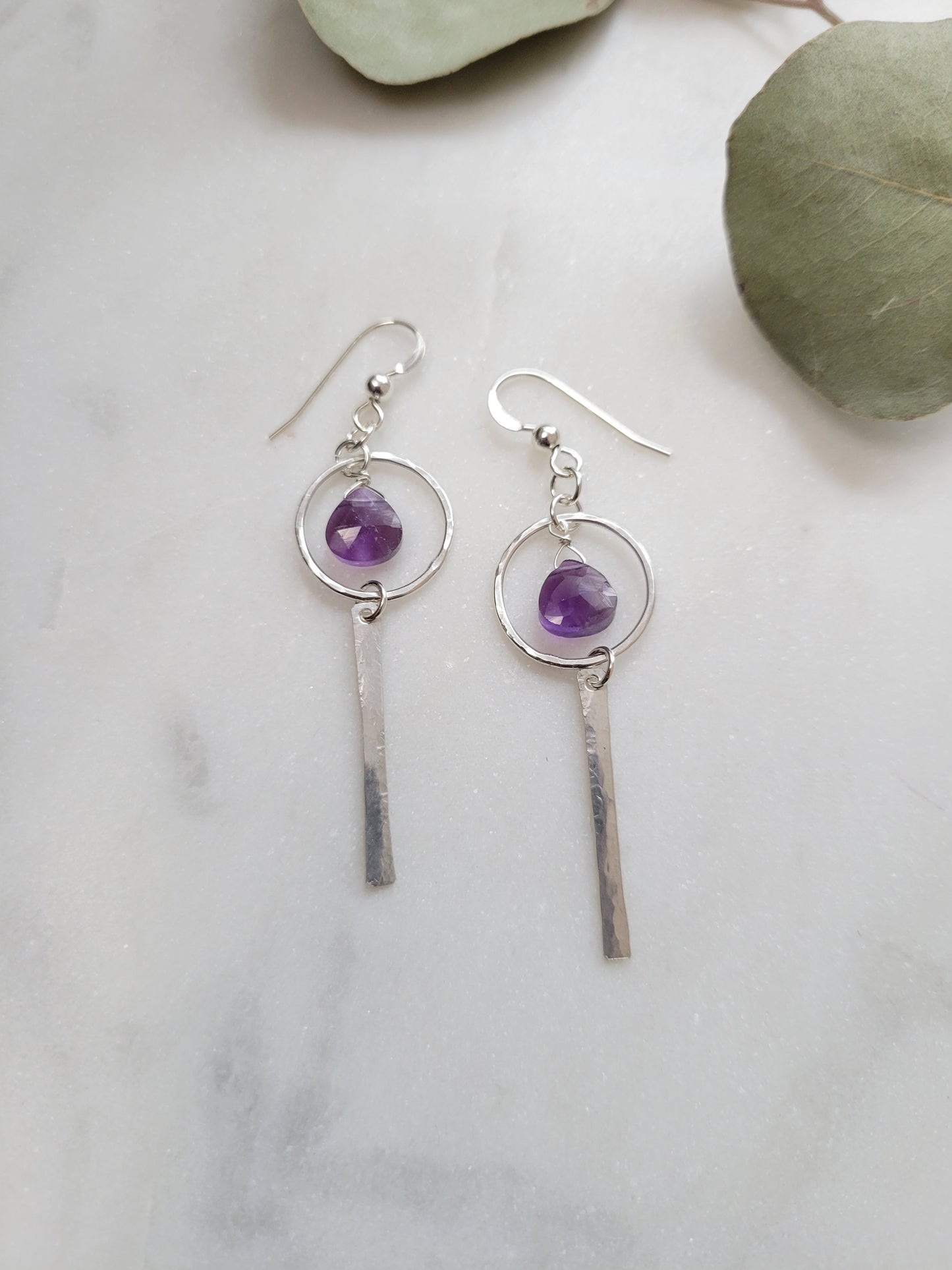 Nova Earrings in Amethyst