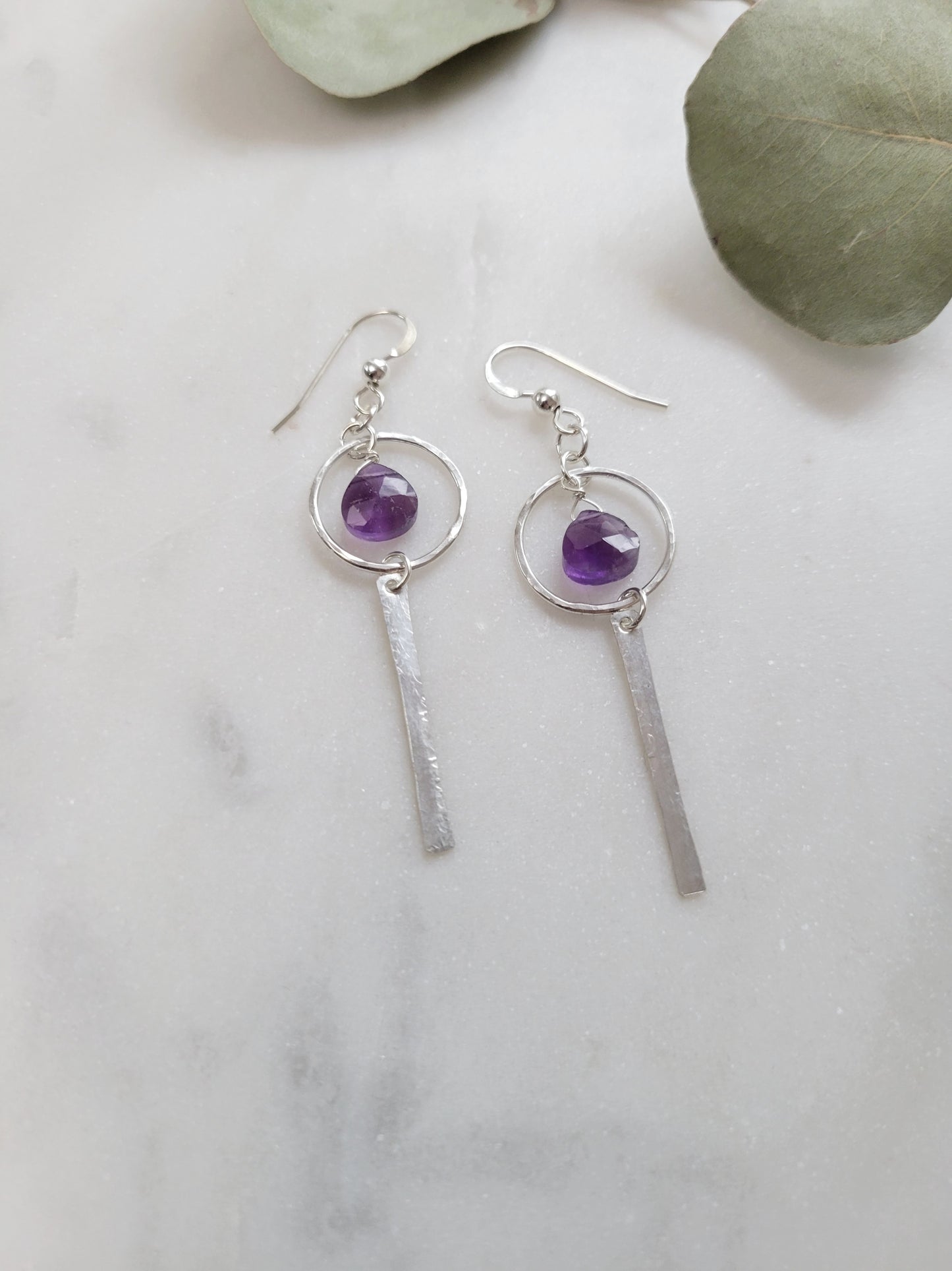 Nova Earrings in Amethyst