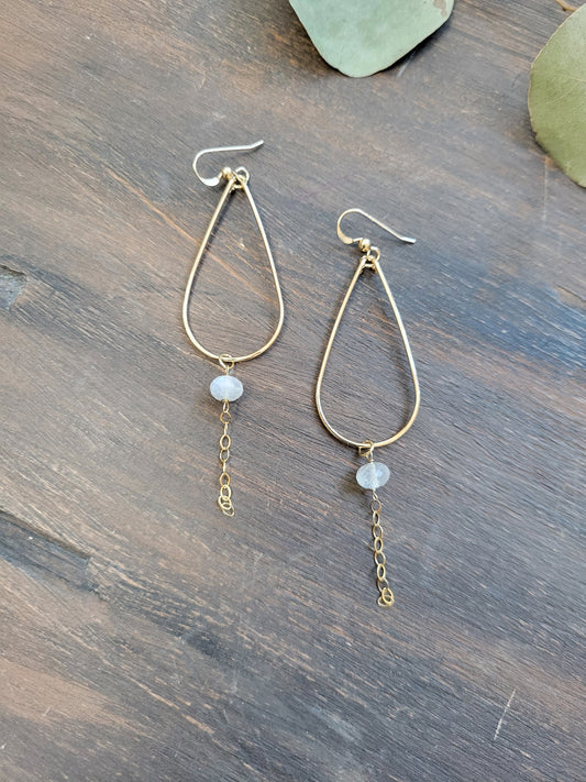Moonstone Drop Earrings