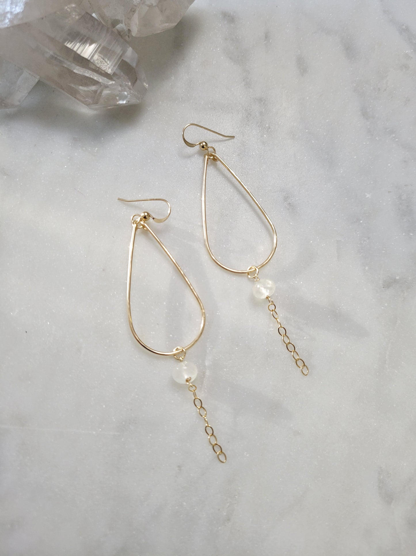 Moonstone Drop Earrings