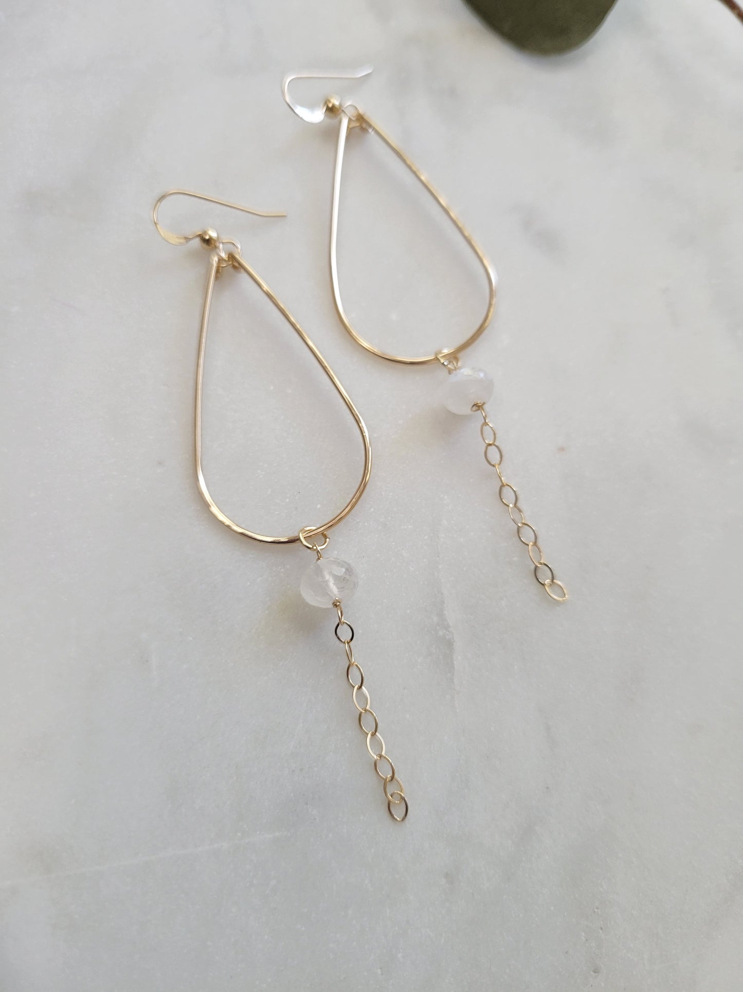 Moonstone Drop Earrings