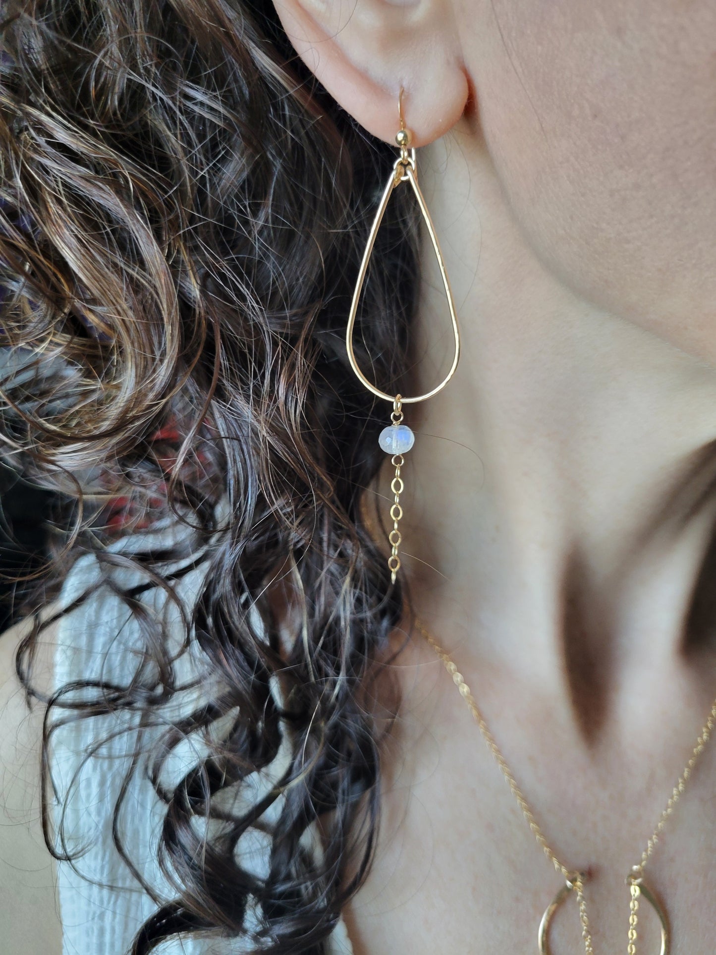 Moonstone Drop Earrings