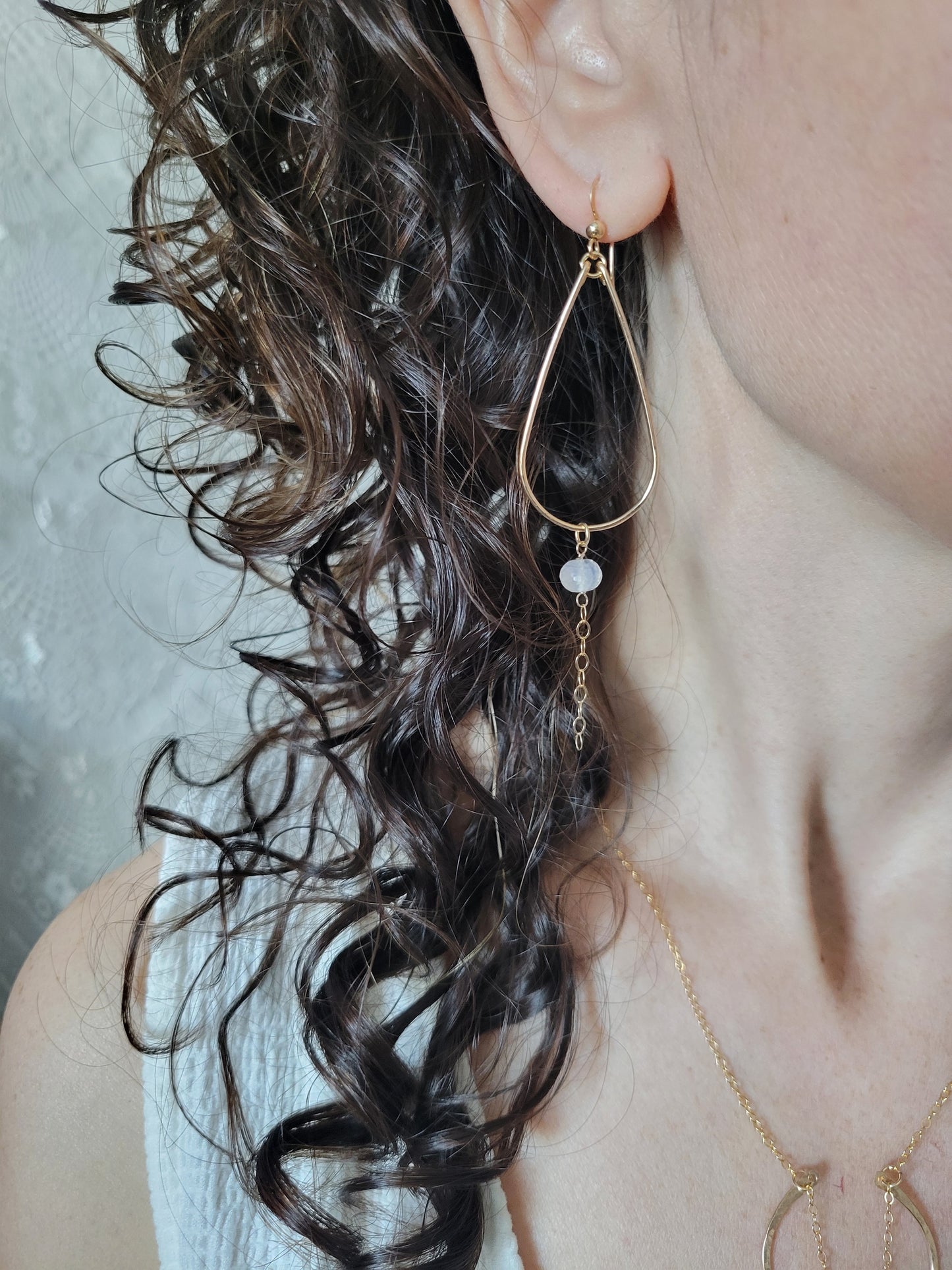 Moonstone Drop Earrings