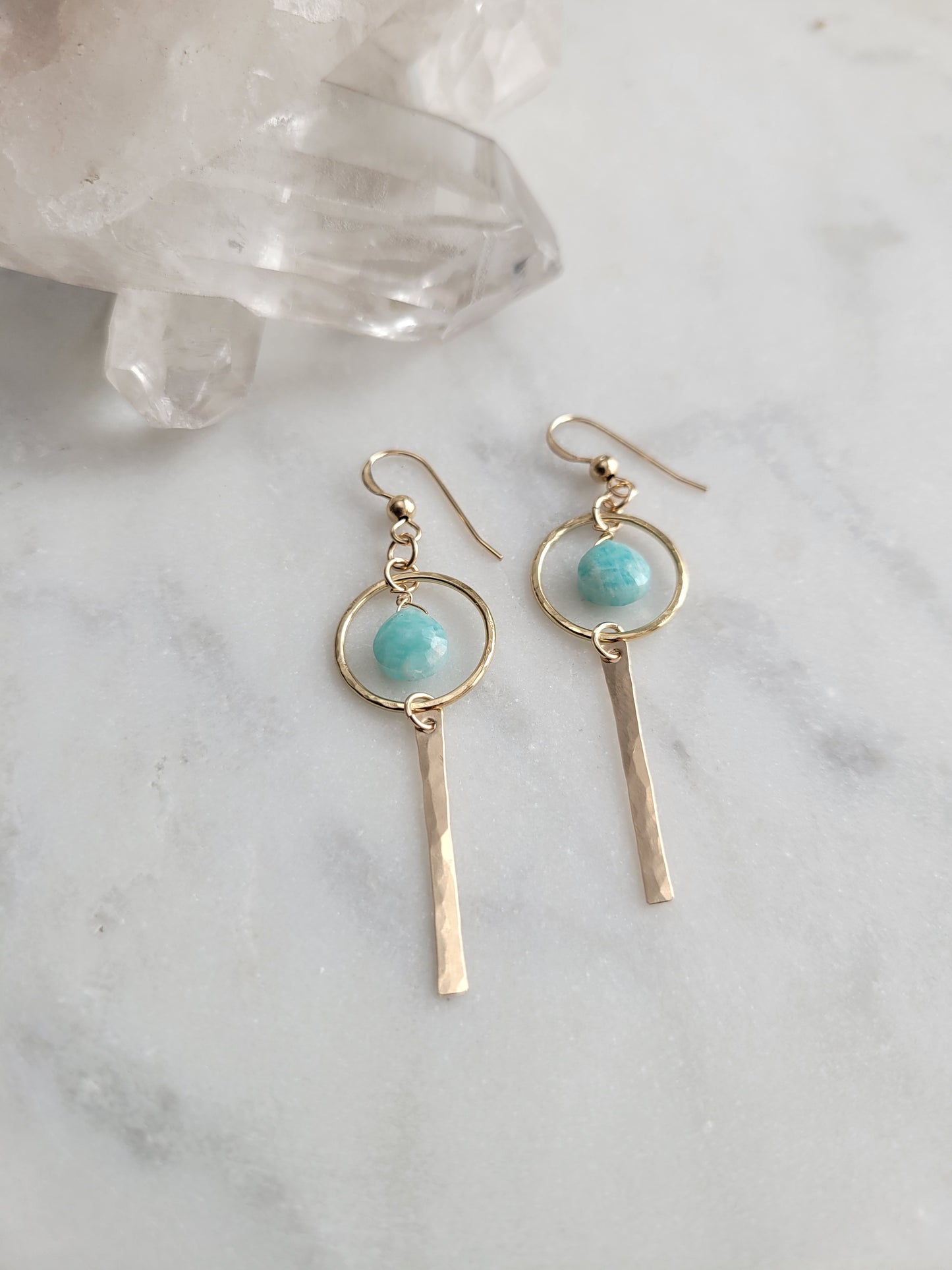 Nova Earrings Amazonite