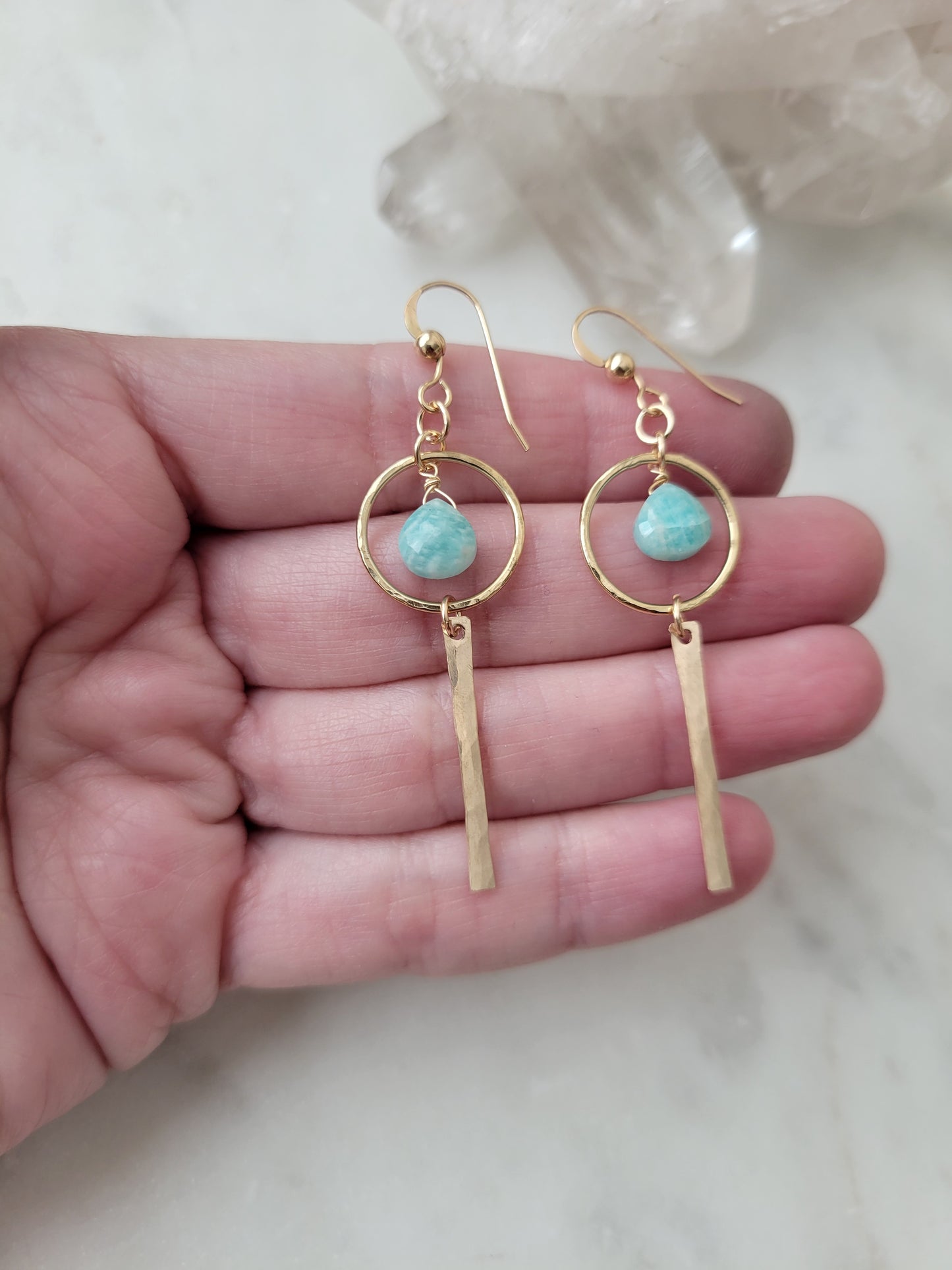 Nova Earrings Amazonite