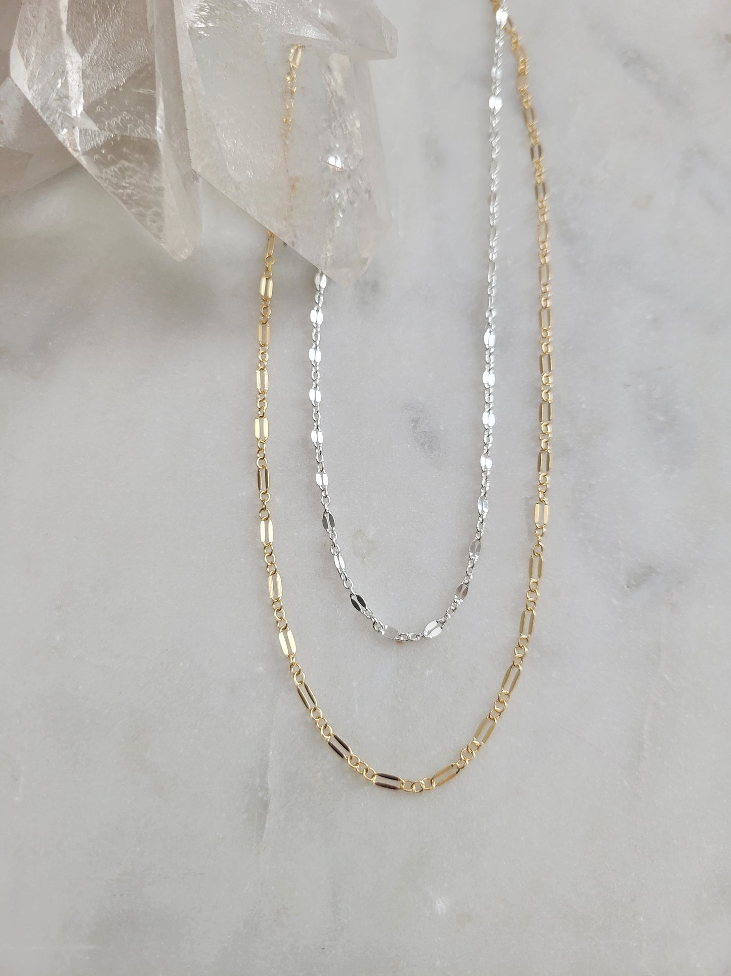 Dainty Sequence Bar Chain