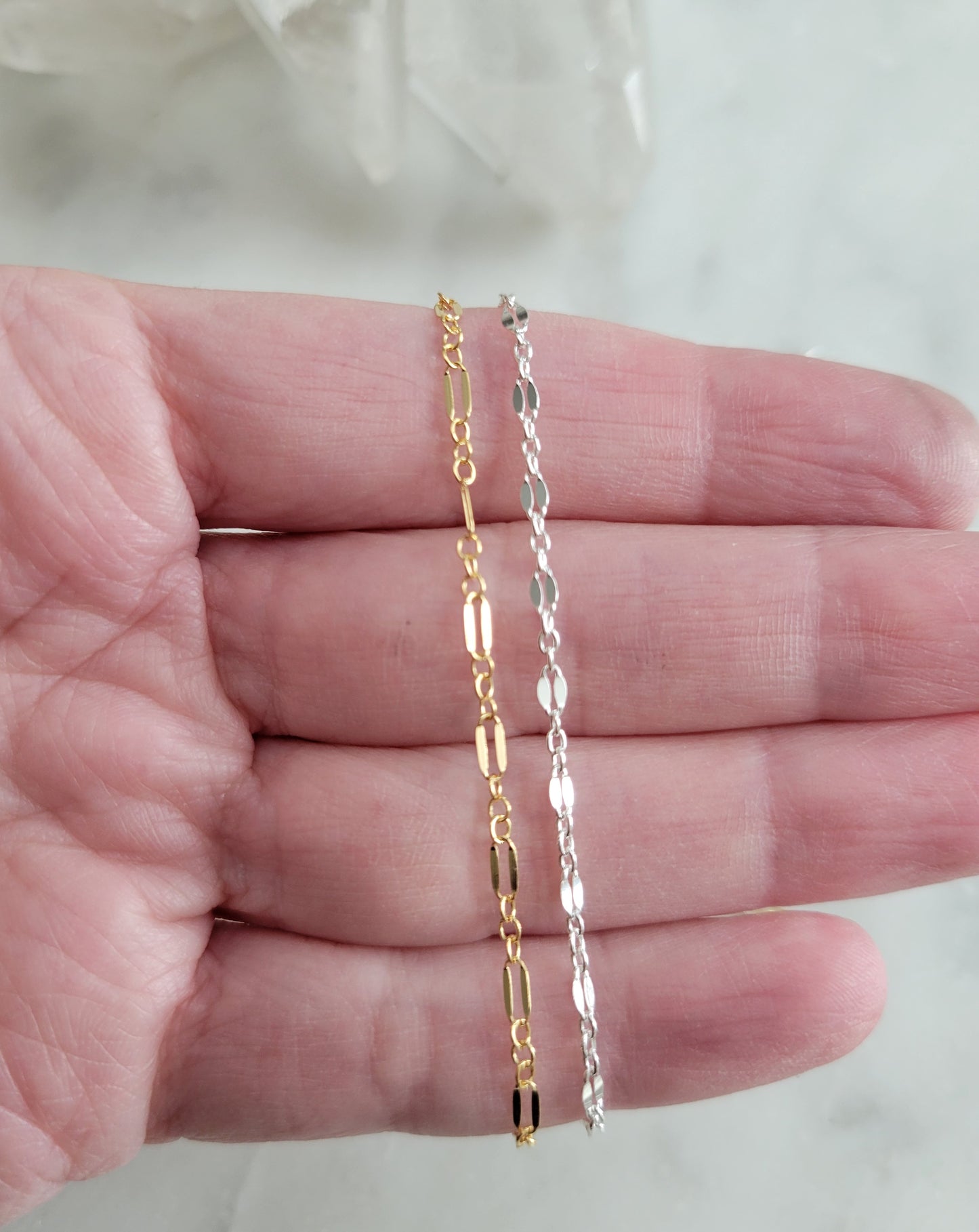 Dainty Sequence Bar Chain