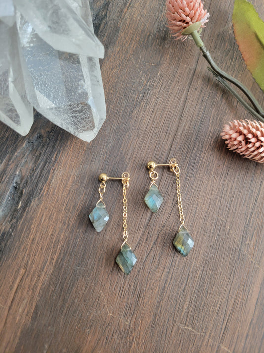 Aurora Dangle Stud Earrings