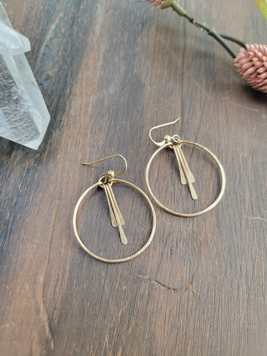 Hoop Fringe Earrings