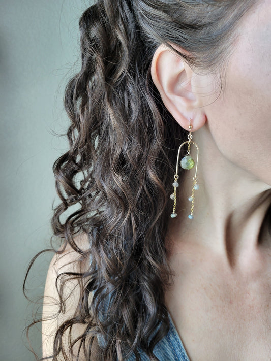 Celeste Labradorite Earrings