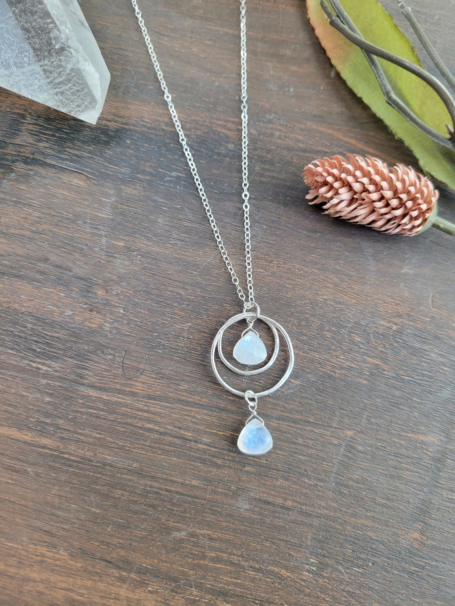 Full Moon-Stone Necklace