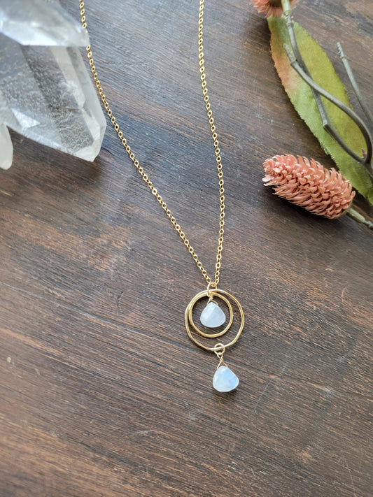 Full Moon-Stone Necklace