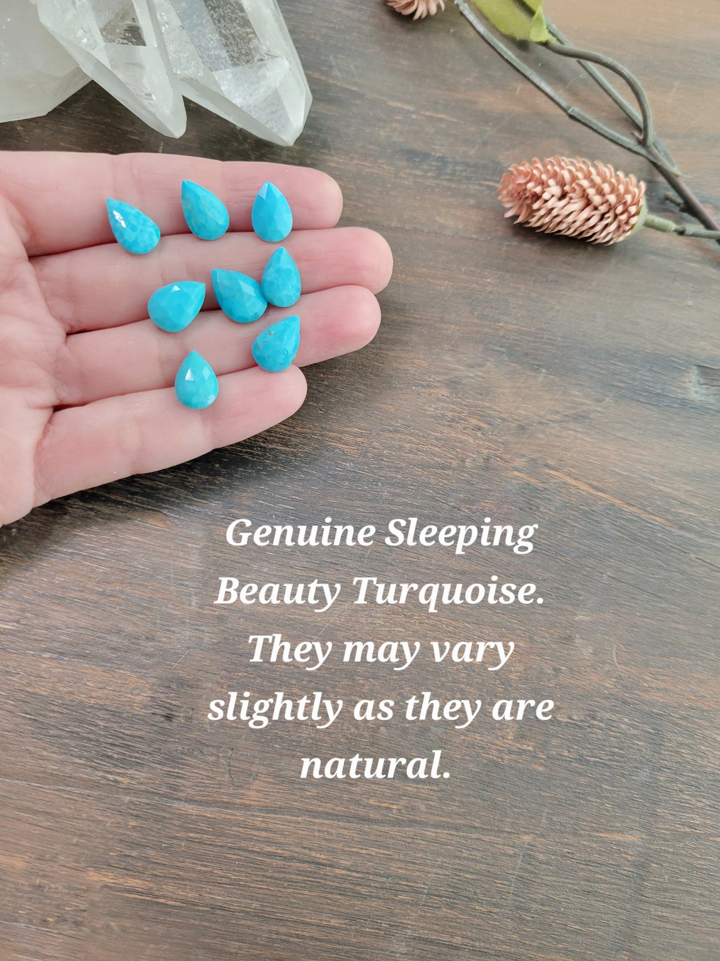 Turquoise and Moonstone Dangle Hoop Earrings