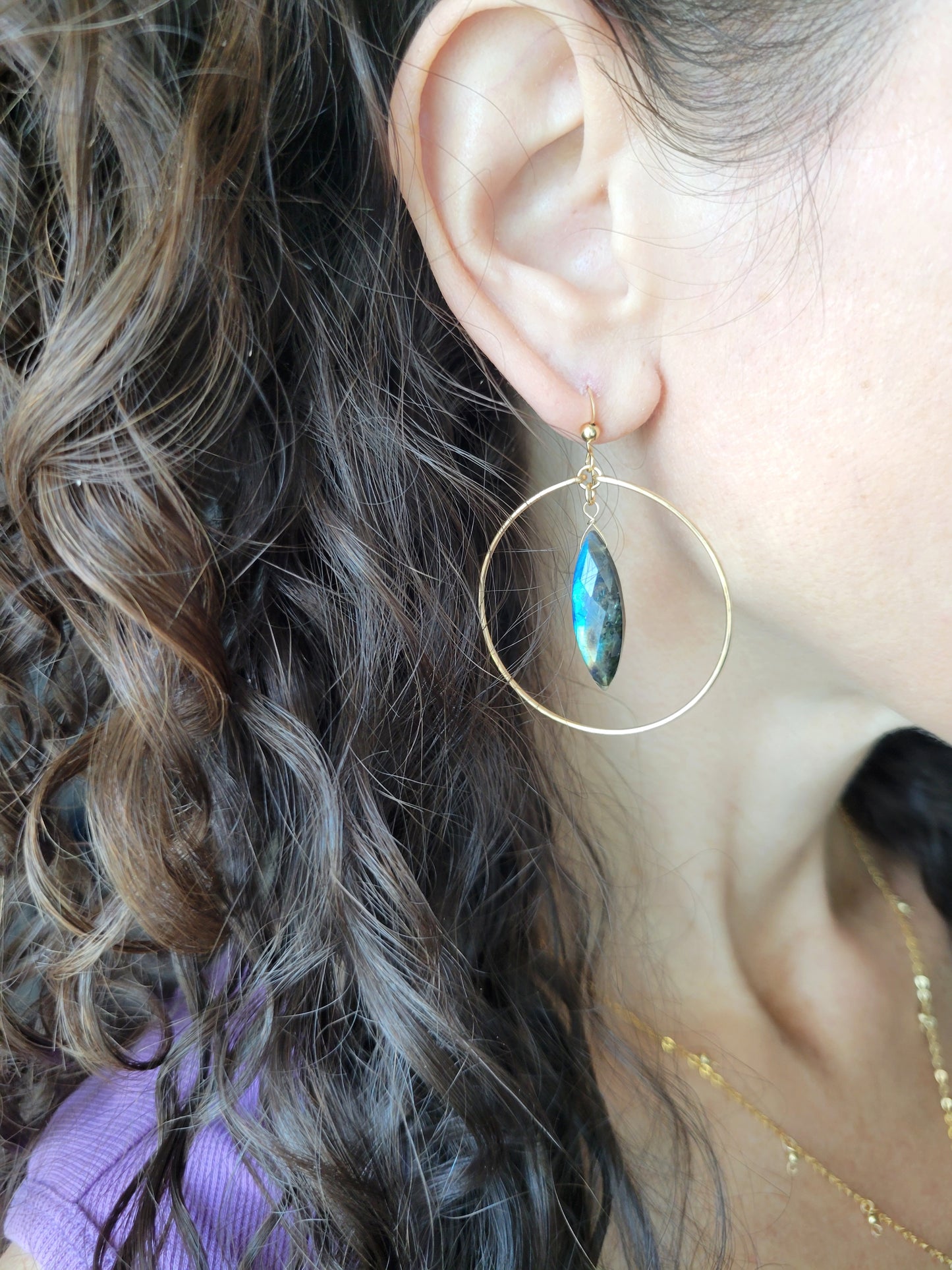 Feline Hoop Earrings