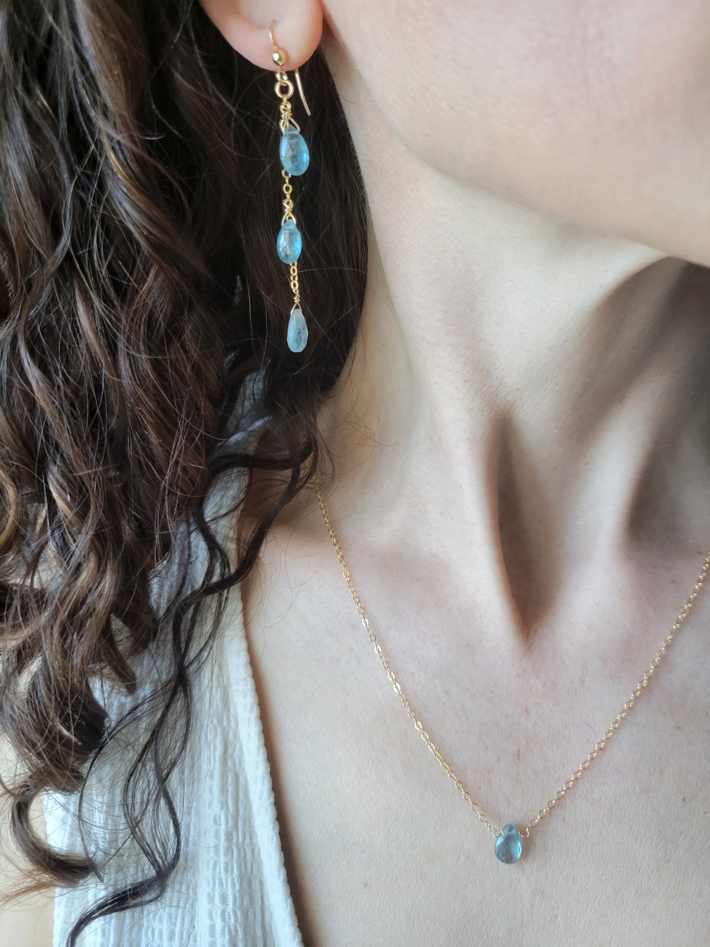 Kyanite Drop Earrings