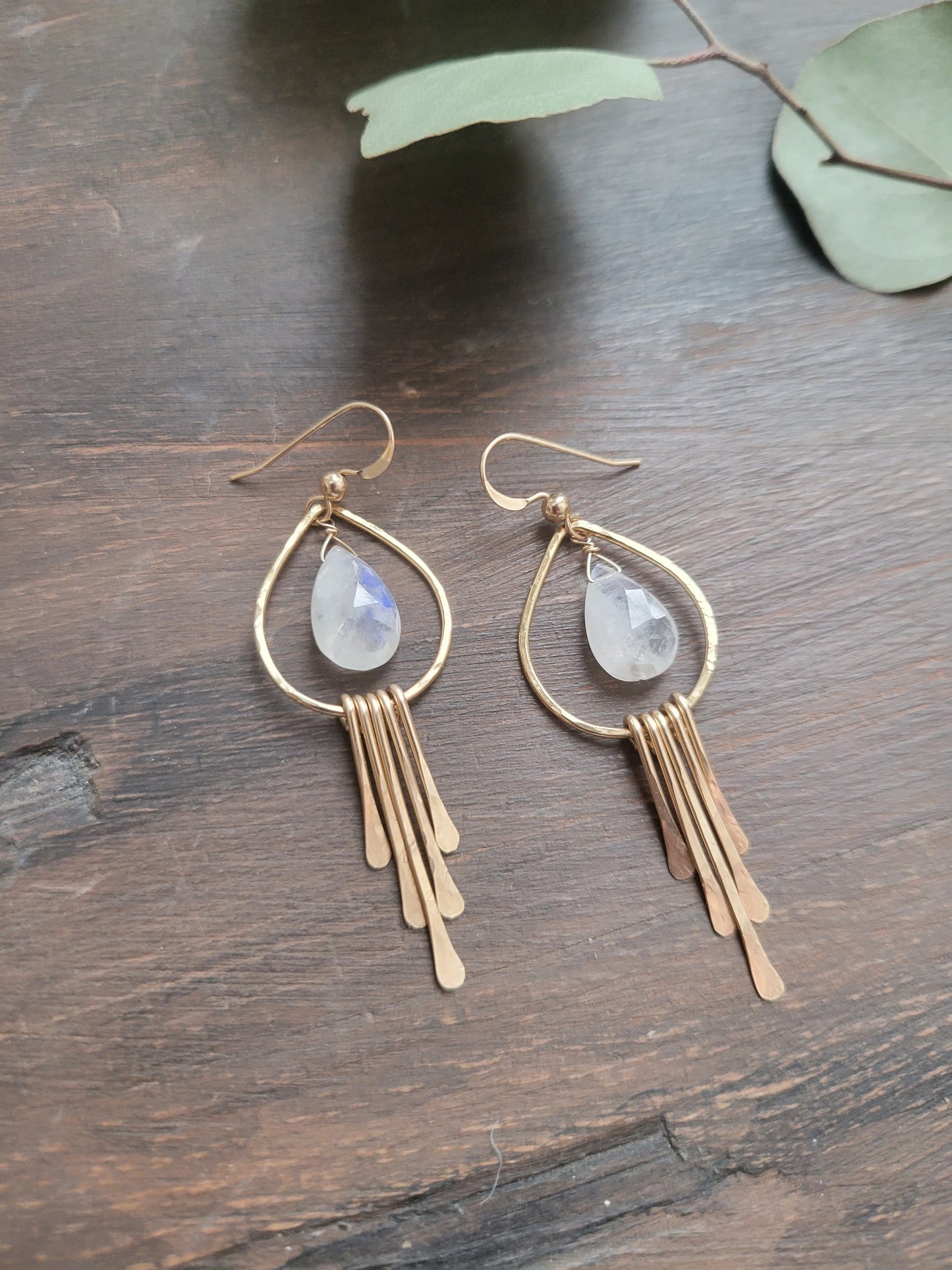 Moonstone Fringe Earrings