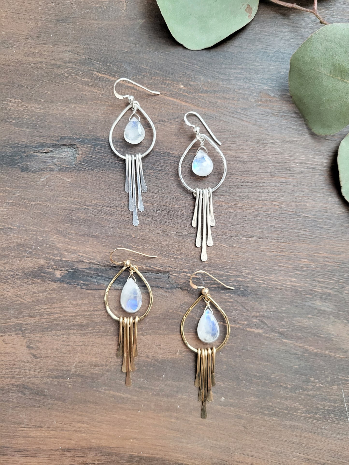 Moonstone Fringe Earrings