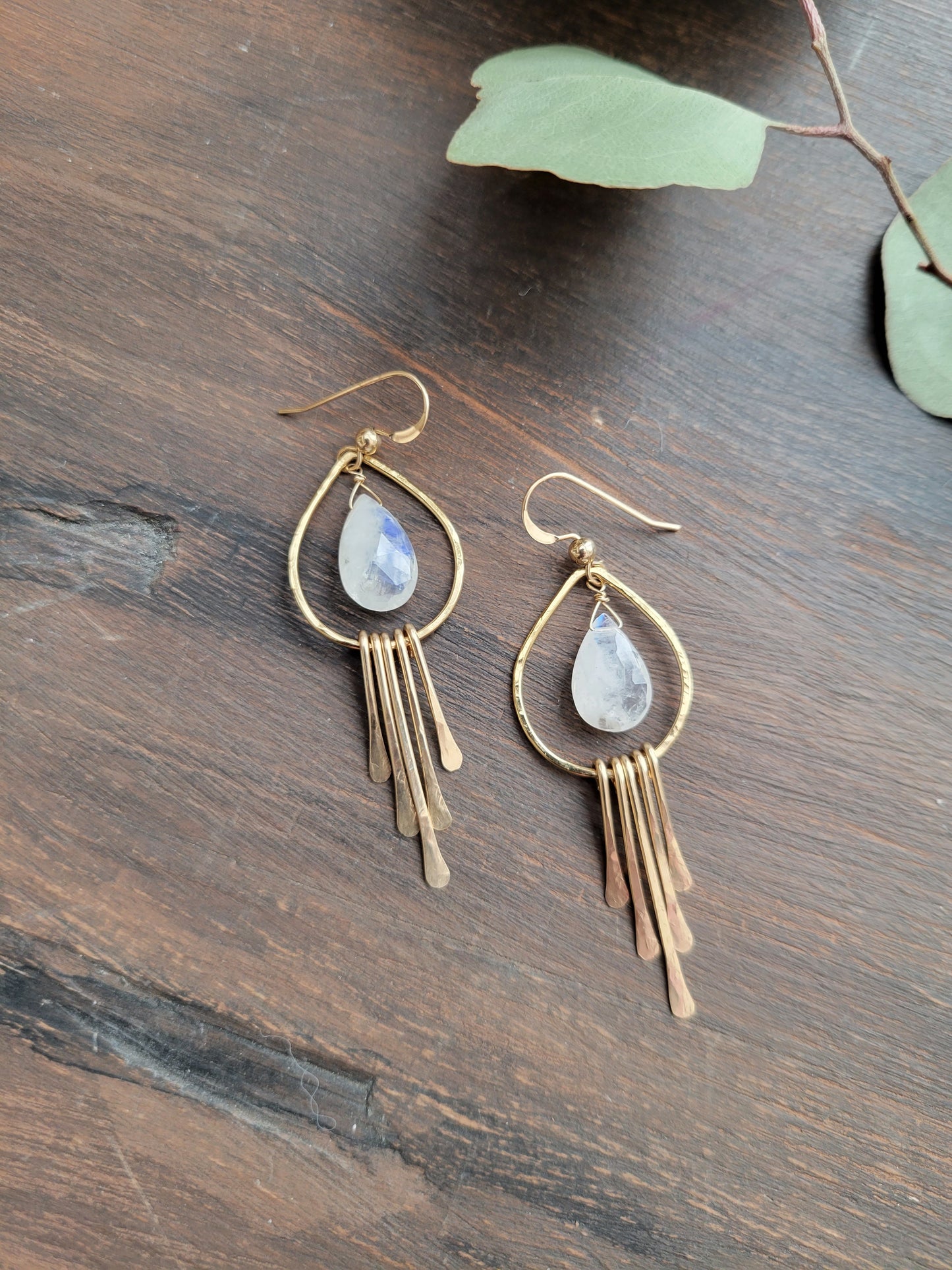Moonstone Fringe Earrings