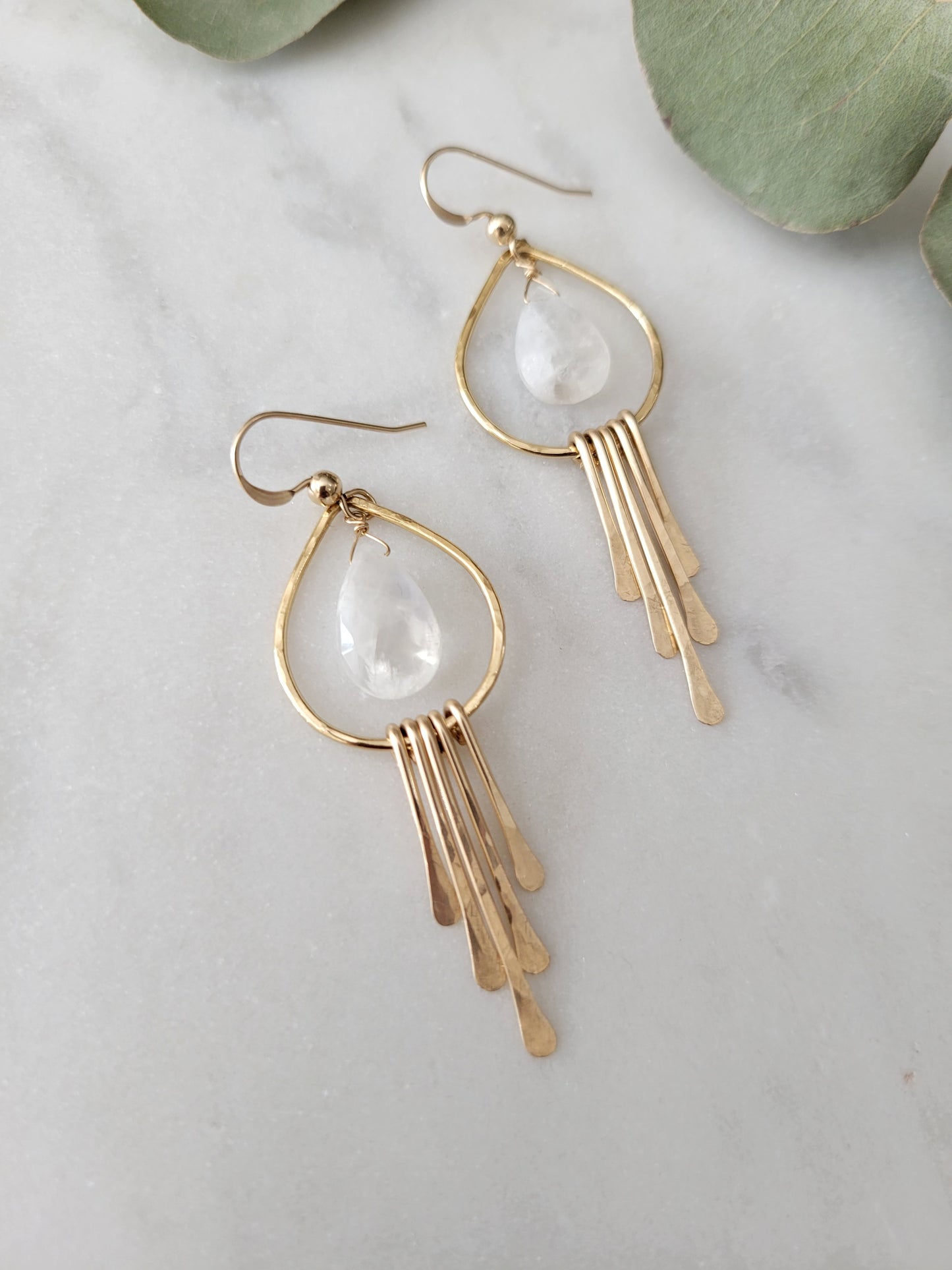 Moonstone Fringe Earrings