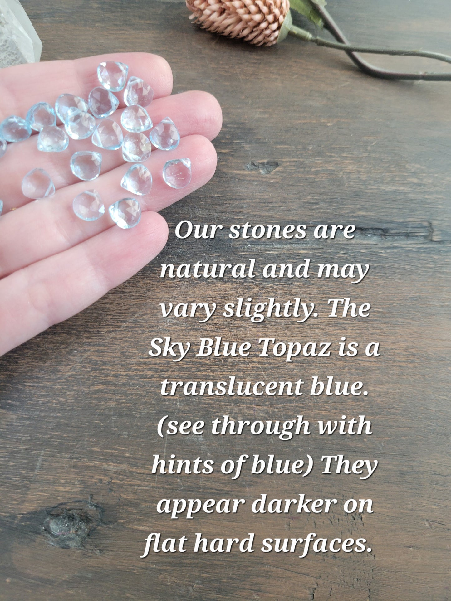 Sky Blue Topaz Threader Earrings