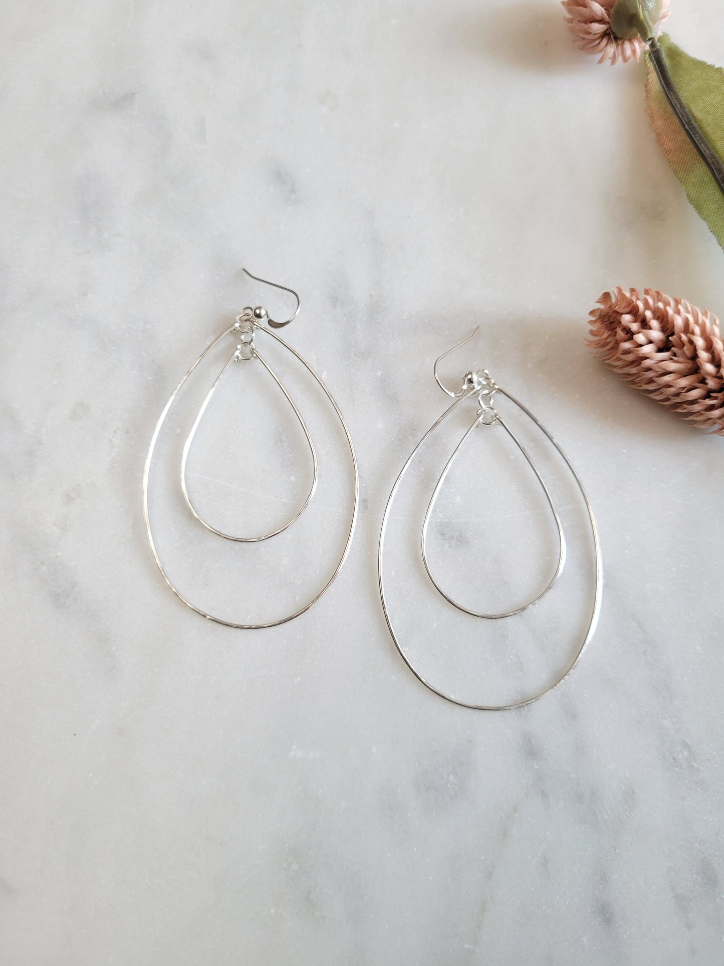 Large Double Oval Earrings