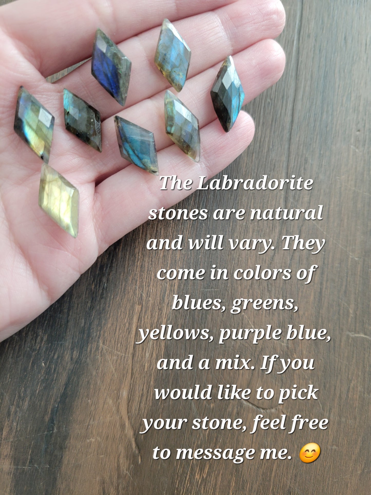 Diamond Labradorite Y Necklace