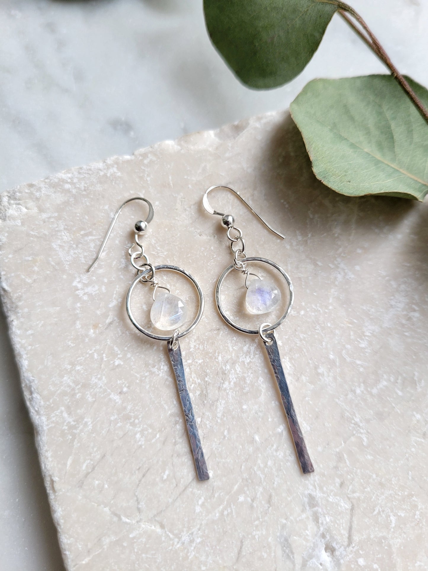 Nova Earrings in Moonstone