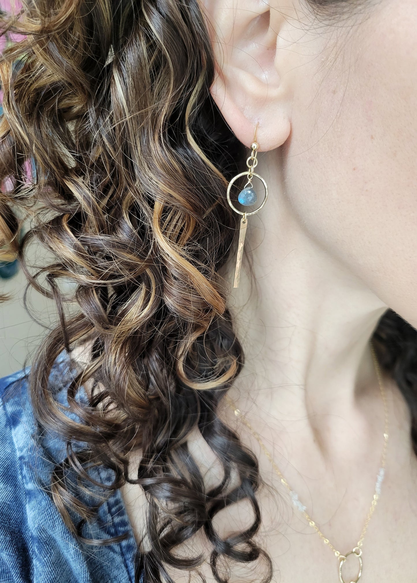 Nova Earrings in Labradorite