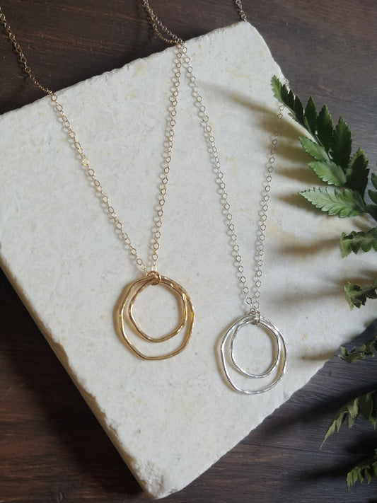 Double Circle Necklace