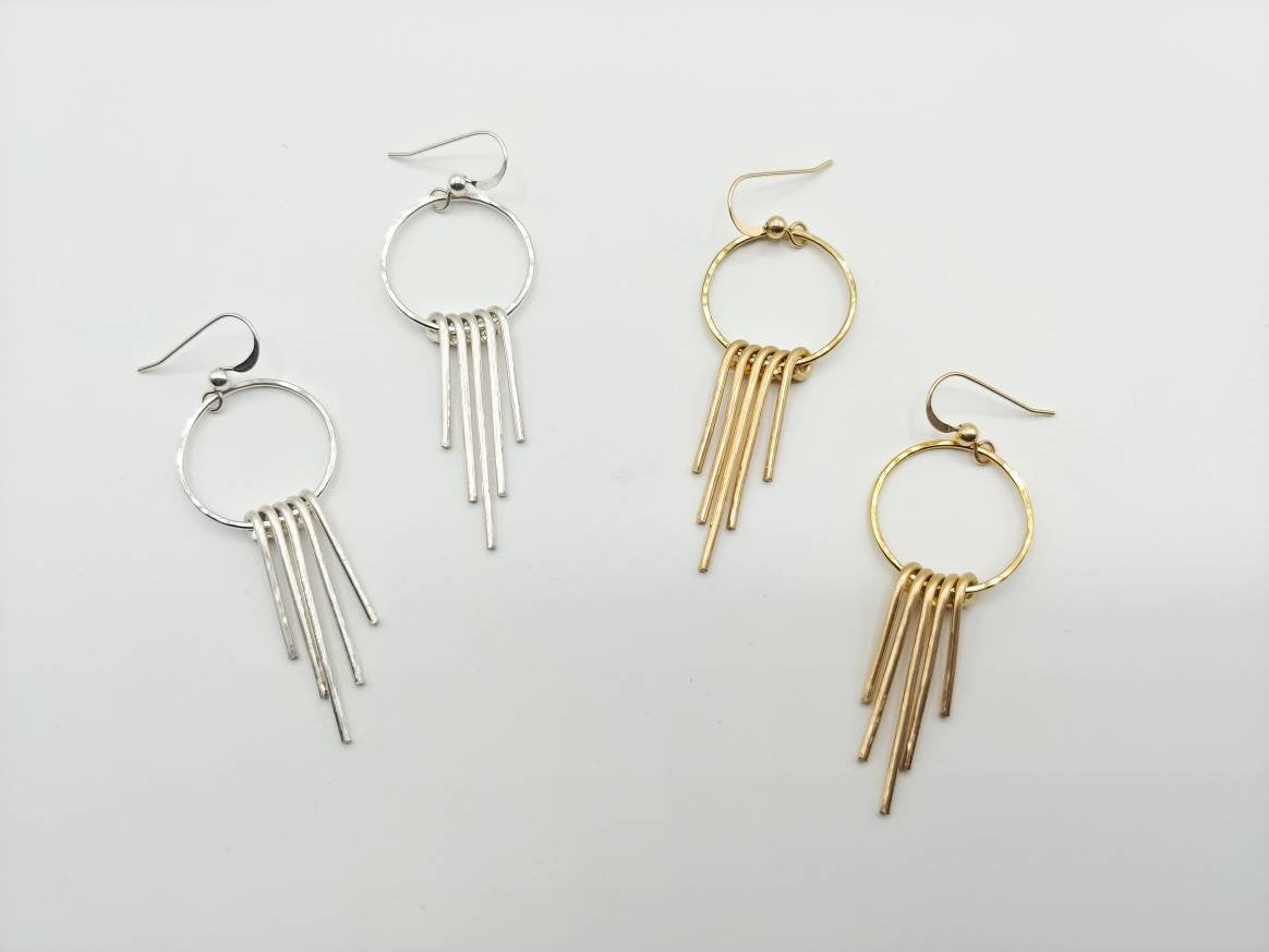 Hoop Fringe Earrings