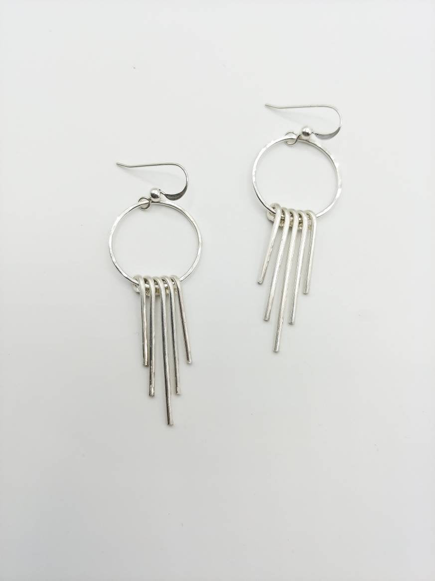 Hoop Fringe Earrings