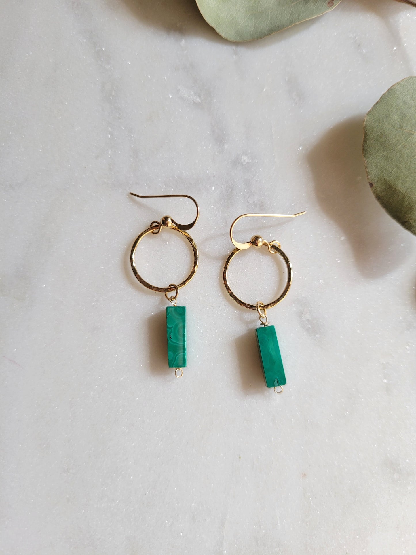 Malachite Earrings