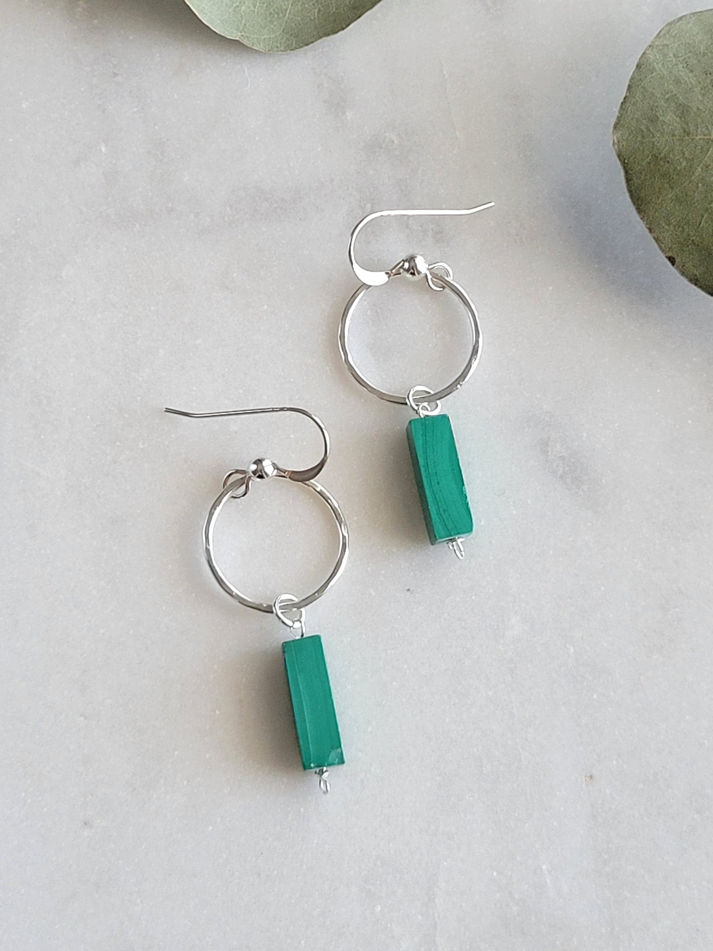 Malachite Earrings