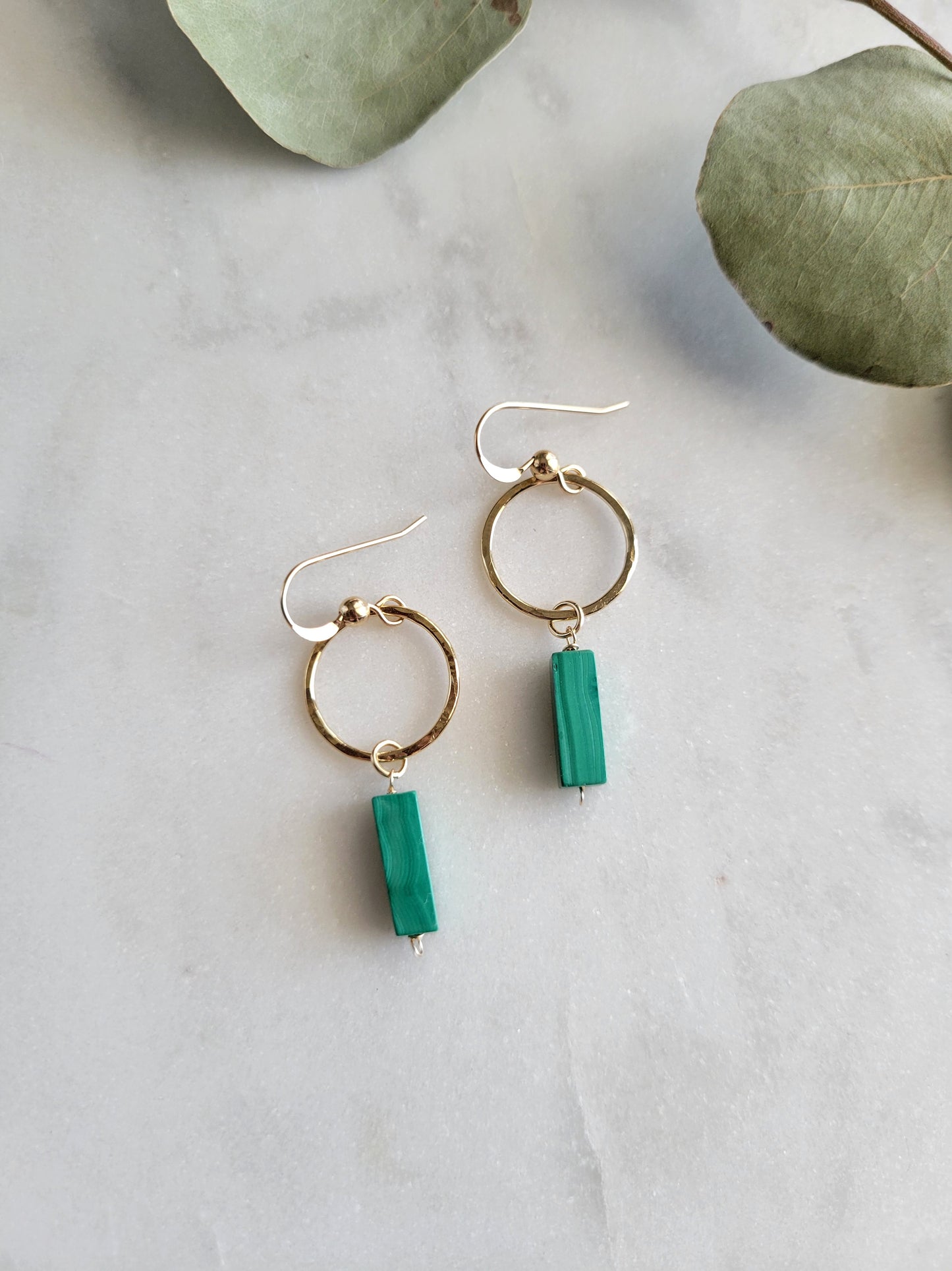 Malachite Earrings