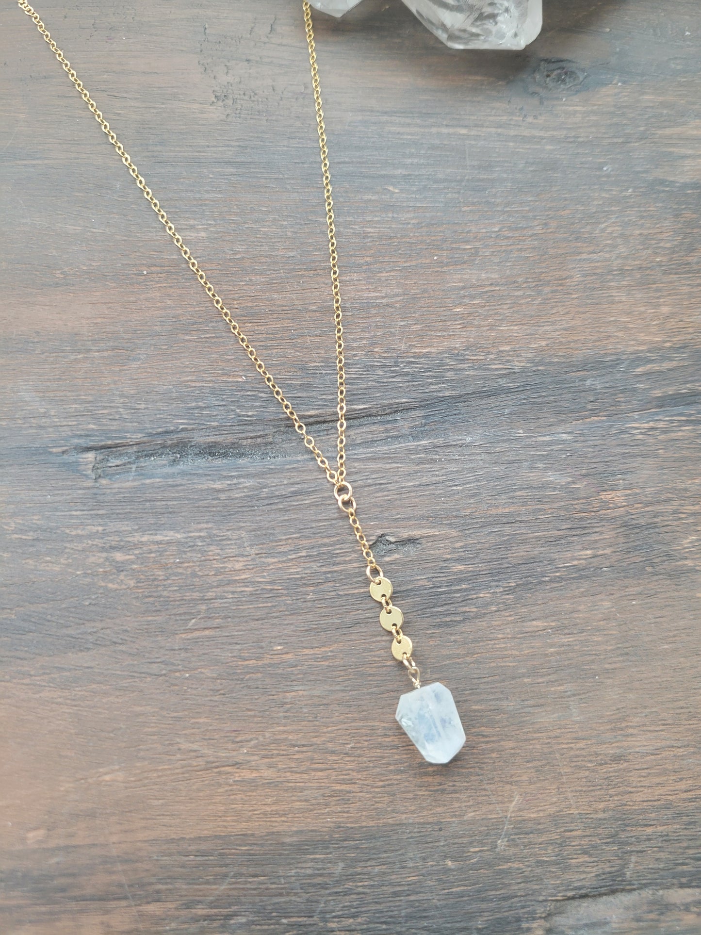 Moonstone Sand dollar Necklace