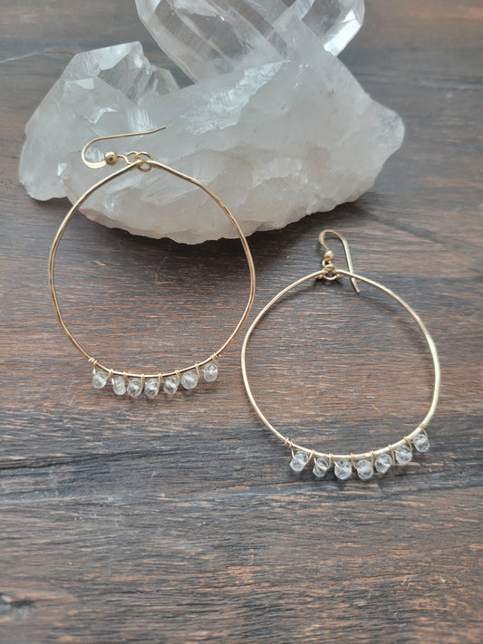 Crystal Waters Hoop Earrings