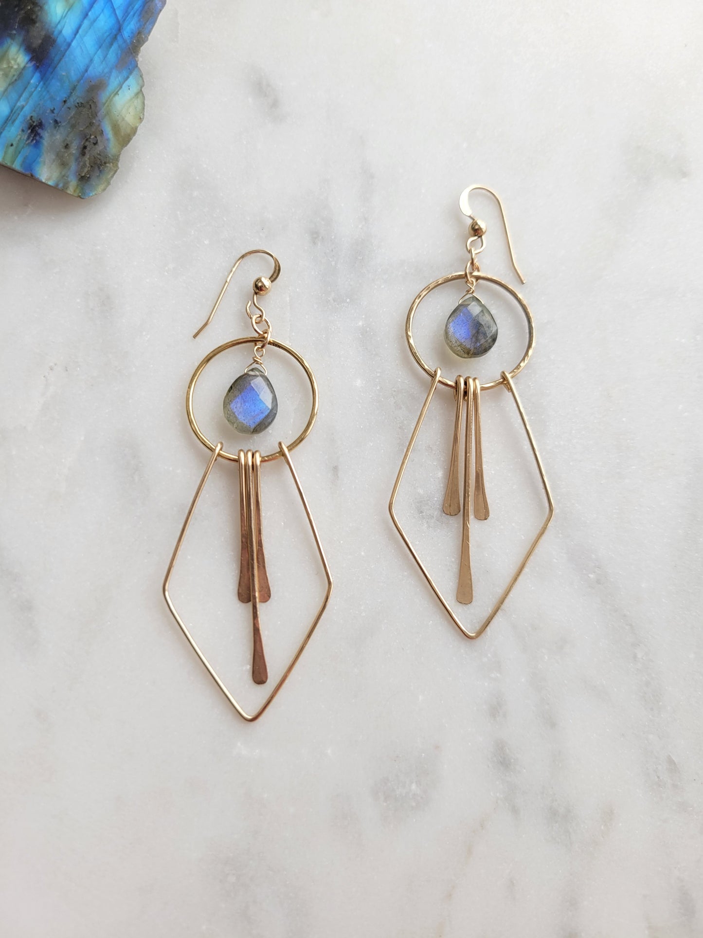 Stella Earrings in Labradorite