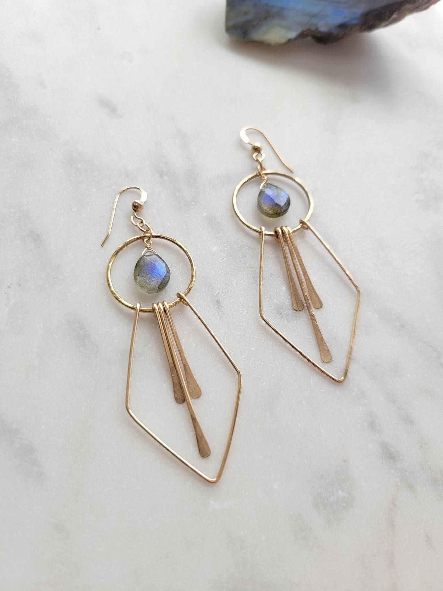 Stella Earrings in Labradorite