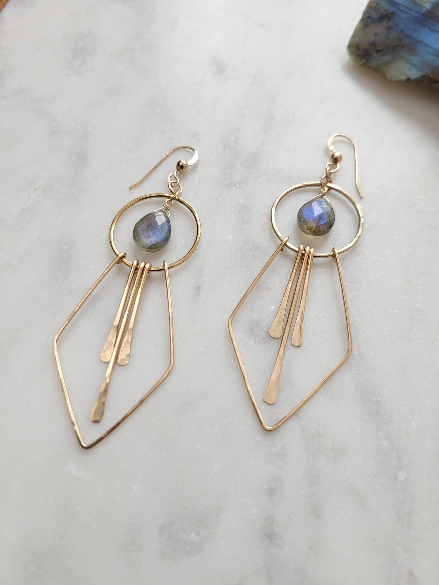 Stella Earrings in Labradorite