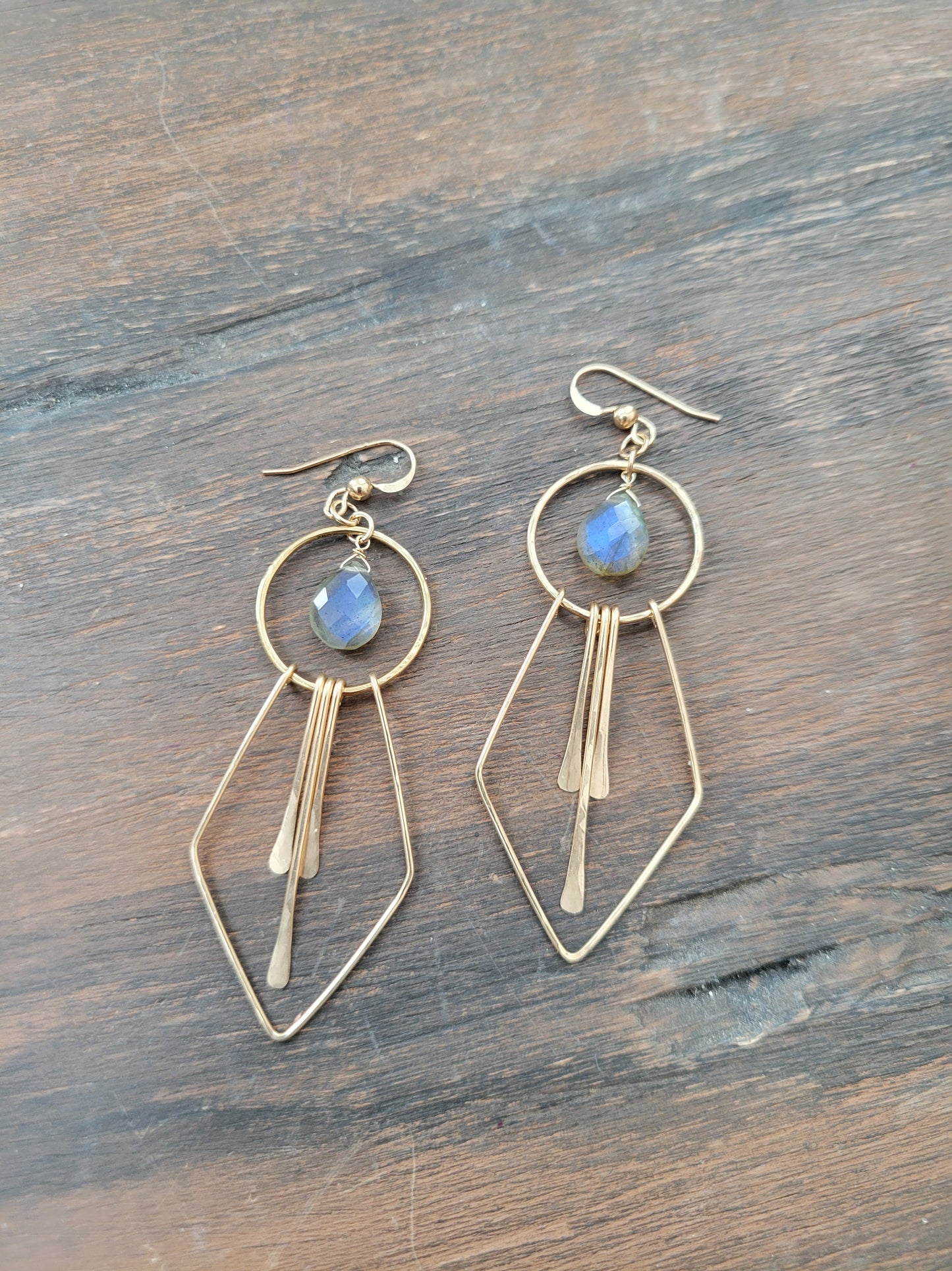 Stella Earrings in Labradorite