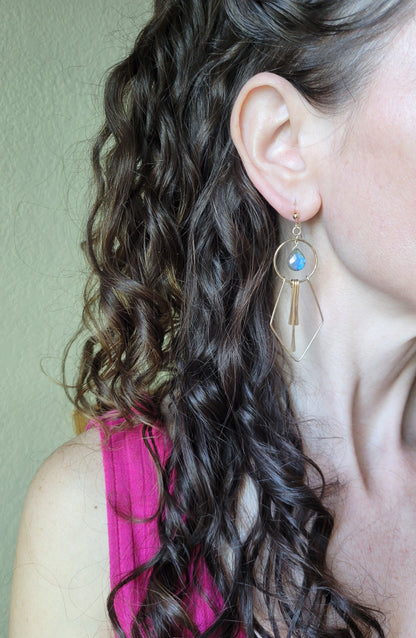 Stella Earrings in Labradorite