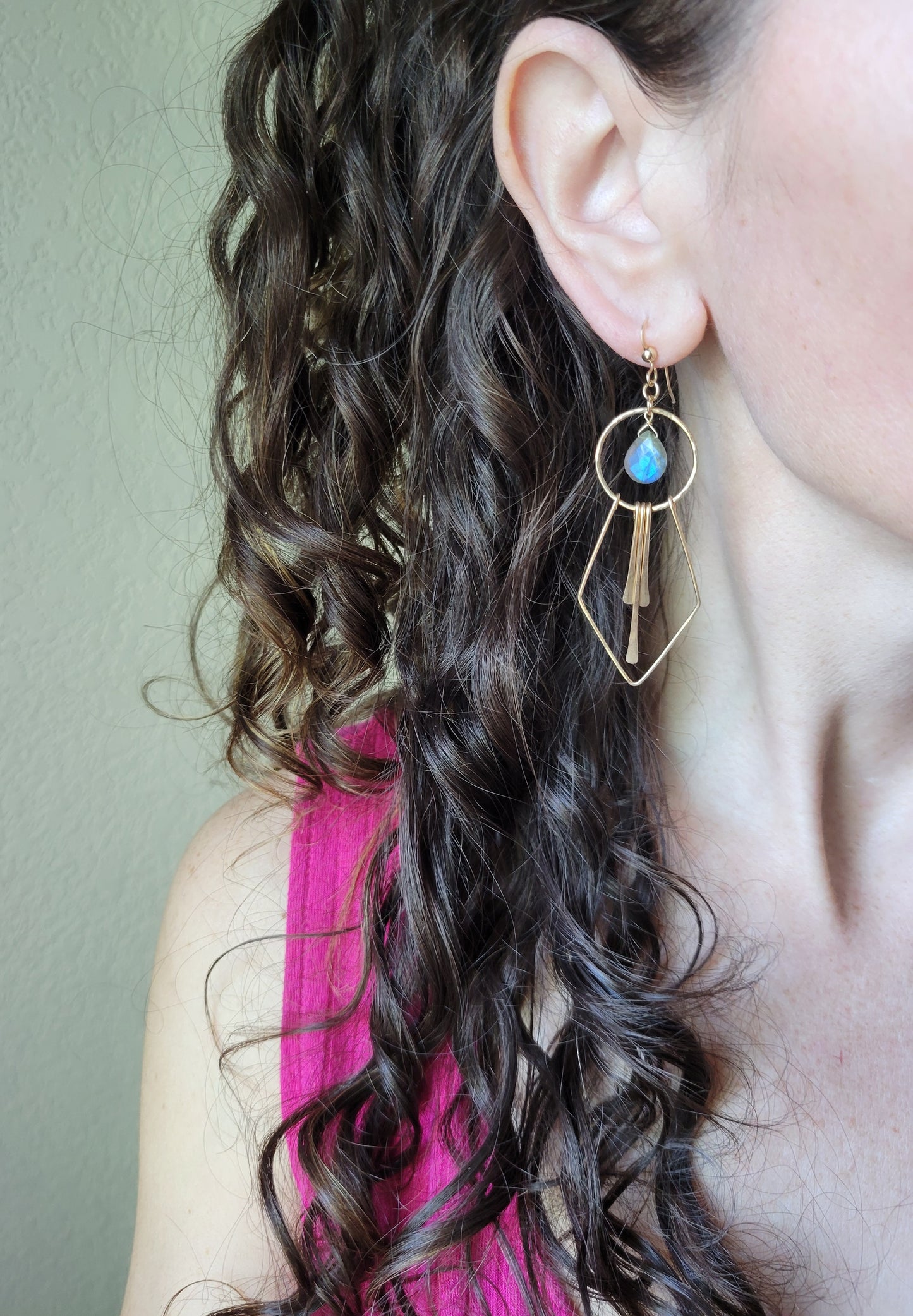 Stella Earrings in Labradorite