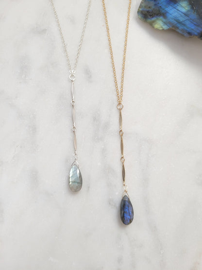 Labradorite Waterfall Necklace