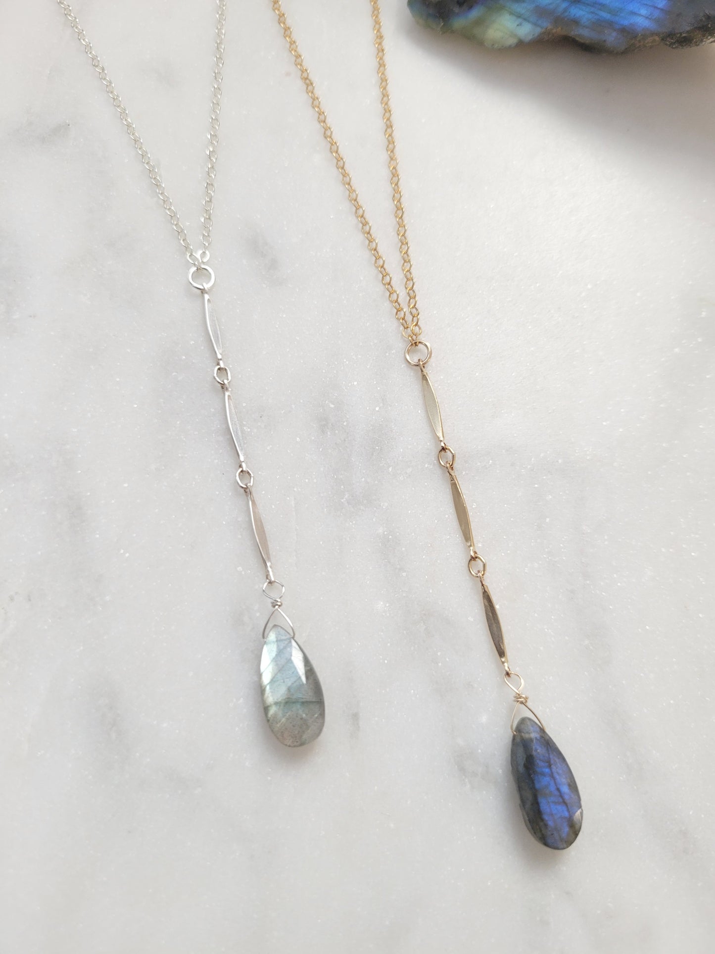 Labradorite Waterfall Necklace