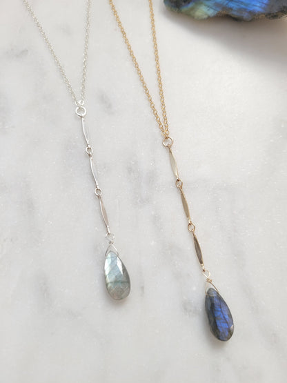 Labradorite Waterfall Necklace