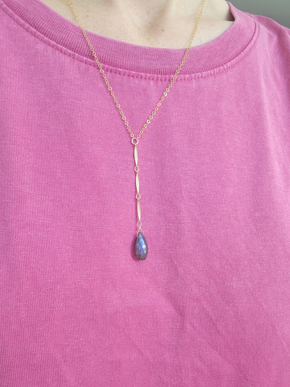 Labradorite Waterfall Necklace