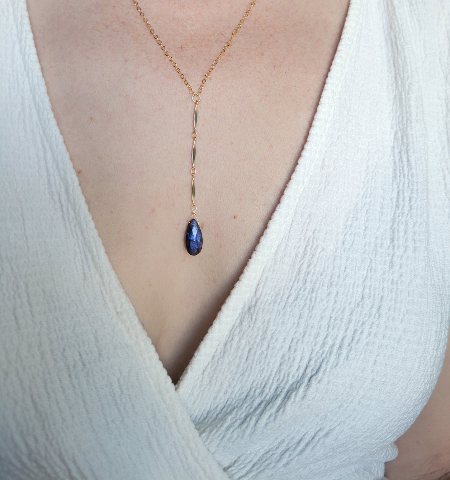 Labradorite Waterfall Necklace