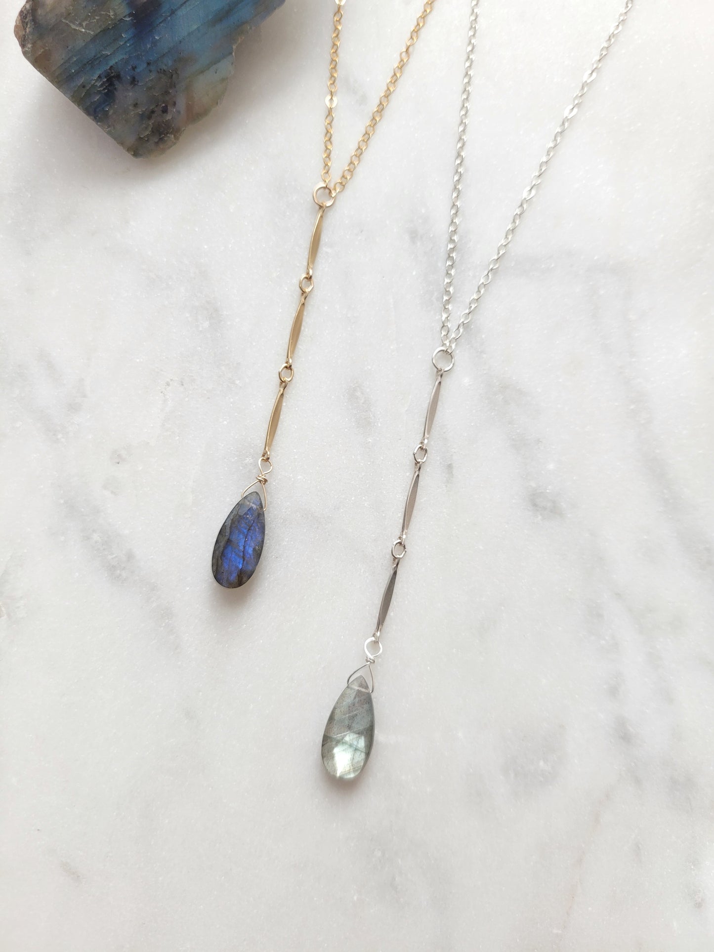 Labradorite Waterfall Necklace