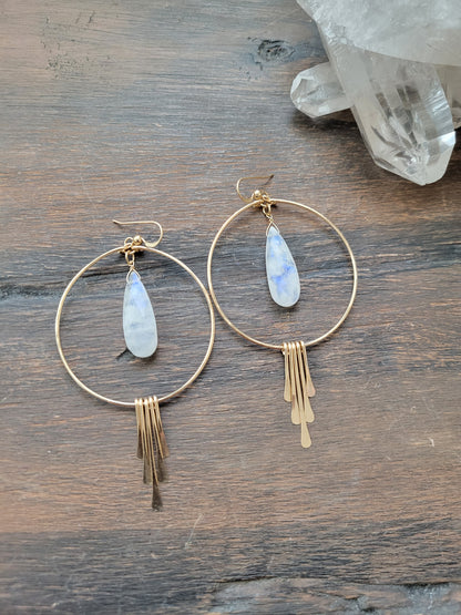 Hypnotic Moonstone Earrings